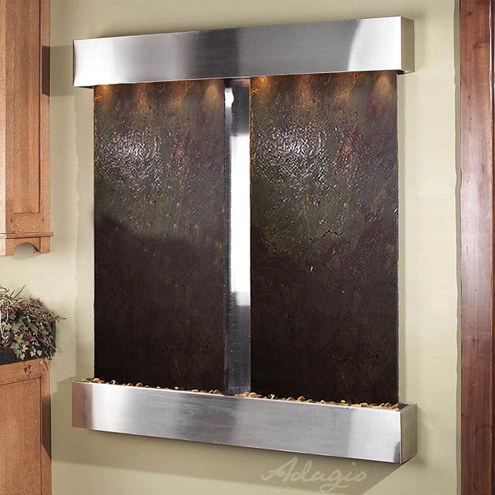 Cottonwood_Falls_with_Stainless_Steel_Trim_and_Rajah_Featherstone_with_Squared_Corners - Outdoor Art Pros