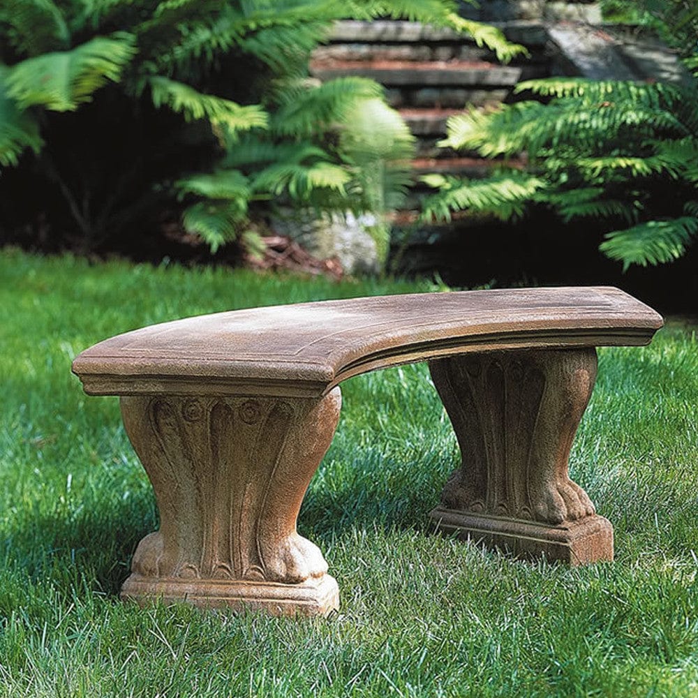 Curved West Chester Garden Bench - Outdoor Art Pros