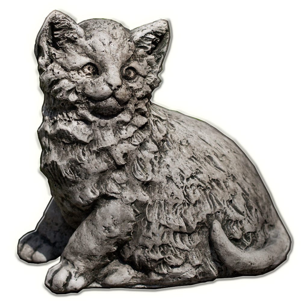 Cutie Kittie Cast Stone Garden Statue - Outdoor Art Pros