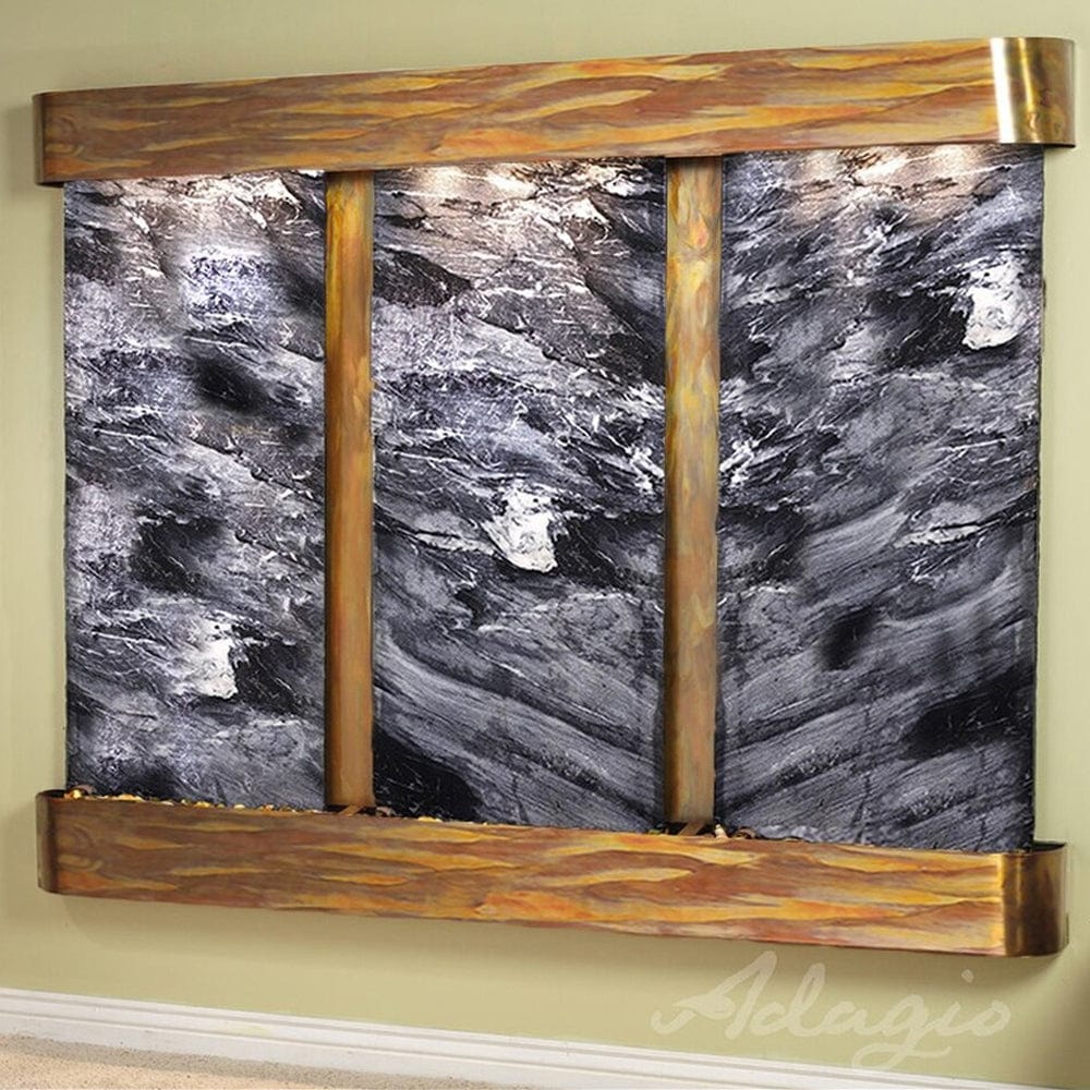 Deep_Creek_Falls_Black_Spider_Marble_Rustic_Copper_Rounded_Corners - Outdoor Art Pros