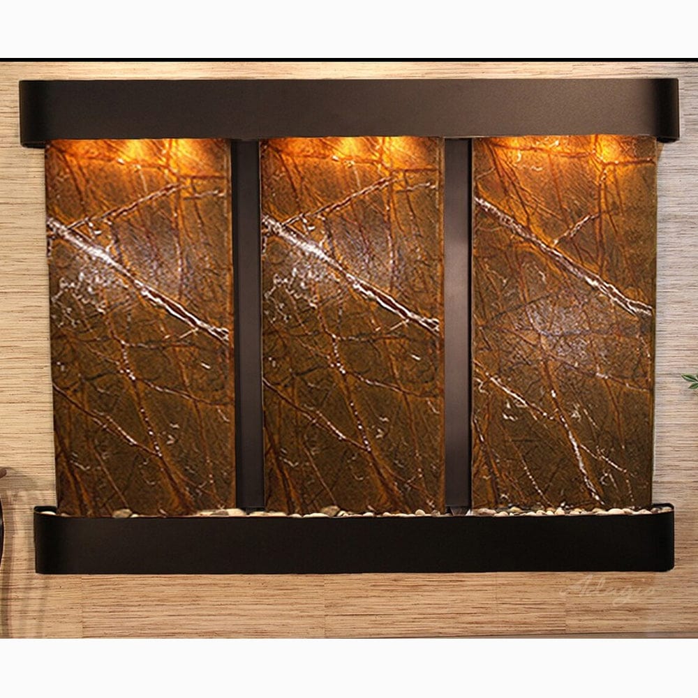 Deep_Creek_Falls_Rainforest_Brown_Marble_Blackened_Copper_Rounded_Corners - Outdoor Art Pros