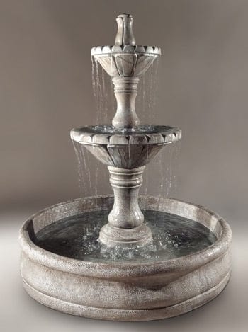 Dijon Outdoor Fountain with 55" Basin - Outdoor Art Pros