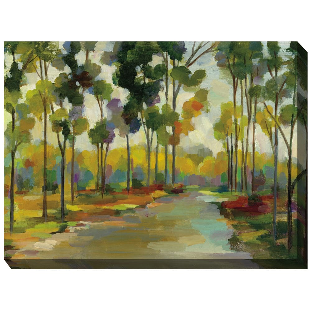 Distant Forest Outdoor Canvas Art - Outdoor Art Pros