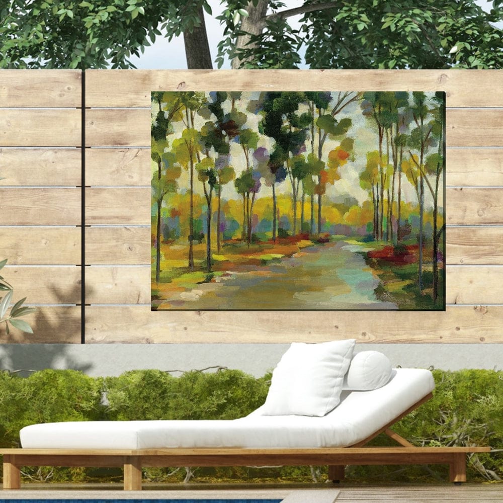 Distant Forest Outdoor Canvas Art - Outdoor Art Pros