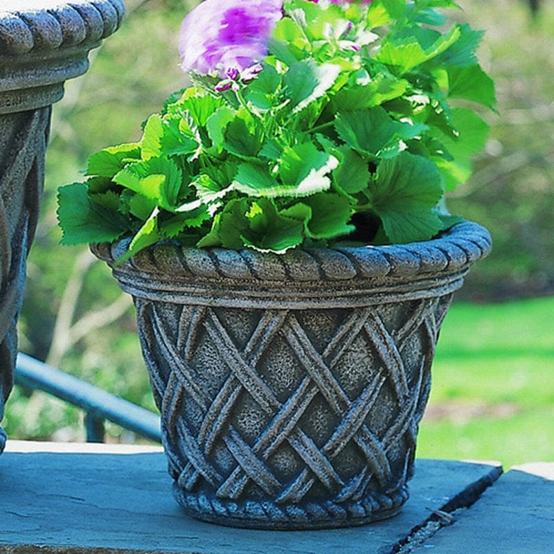 English Weave Garden Planter - Small - Planters - Outdoor Art Pros
