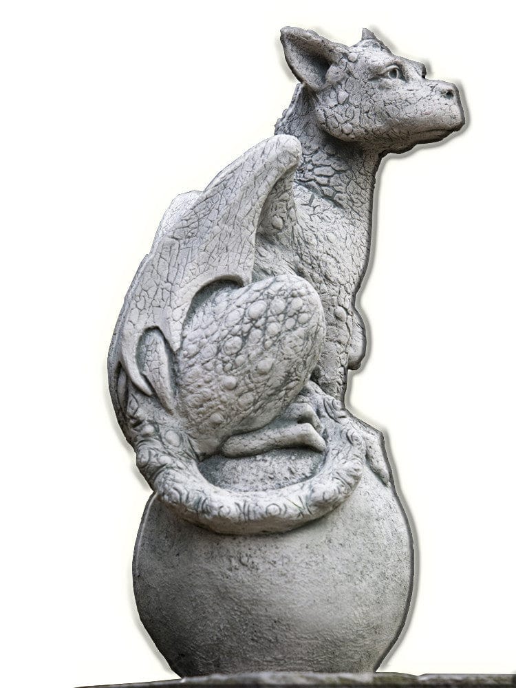 Eryl Cast Stone Garden Statue | Dragon Statue