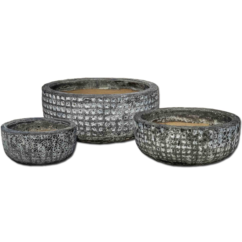 Escada Bowl Planter Nested Set of 3 | Angkor Glazed Collection