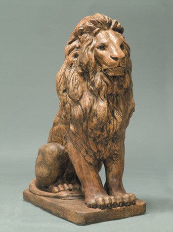 Estate Lion Outdoor Statue - Large - Statuary - Outdoor Art Pros