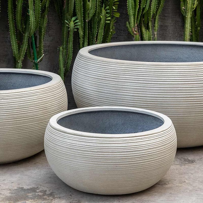 Exton Bowl Planter Ivory Lite - Outdoor Art Pros
