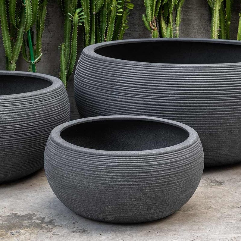 Exton Bowl Planter Lead Lite - Outdoor Art Pros