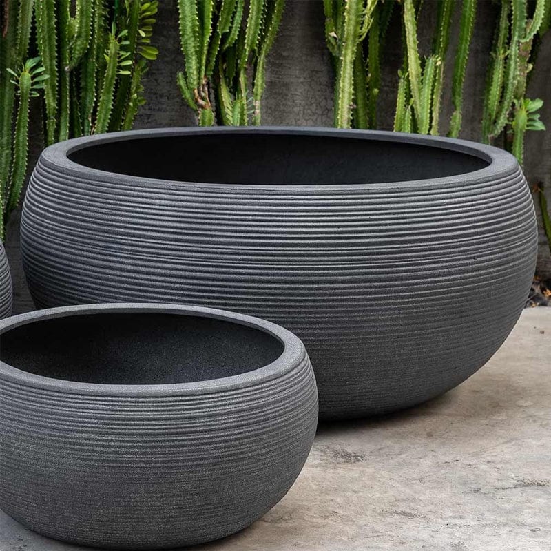 Exton Bowl Planter Lead Lite - Outdoor Art Pros