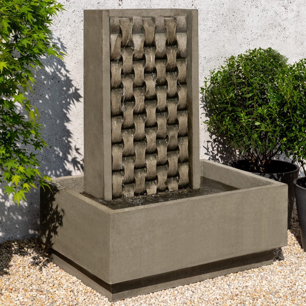 M Weave Garden Fountain - Outdoor Art Pros