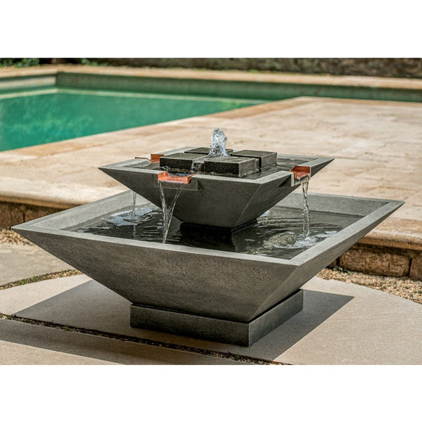 Facet Fountain - Outdoor Art Pros
