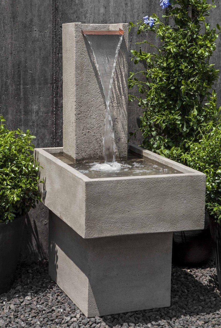 Falling Water III Garden Fountain - Outdoor Art Pros