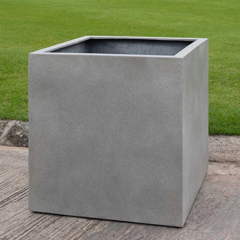 Farnley Cube Planter 3636 in Stone Grey Lite® - Outdoor Art Pros
