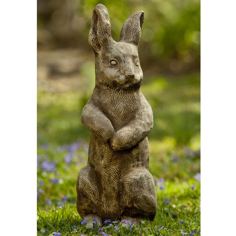 Father Rabbit Cast Stone Garden Statue - Outdoor Art Pros