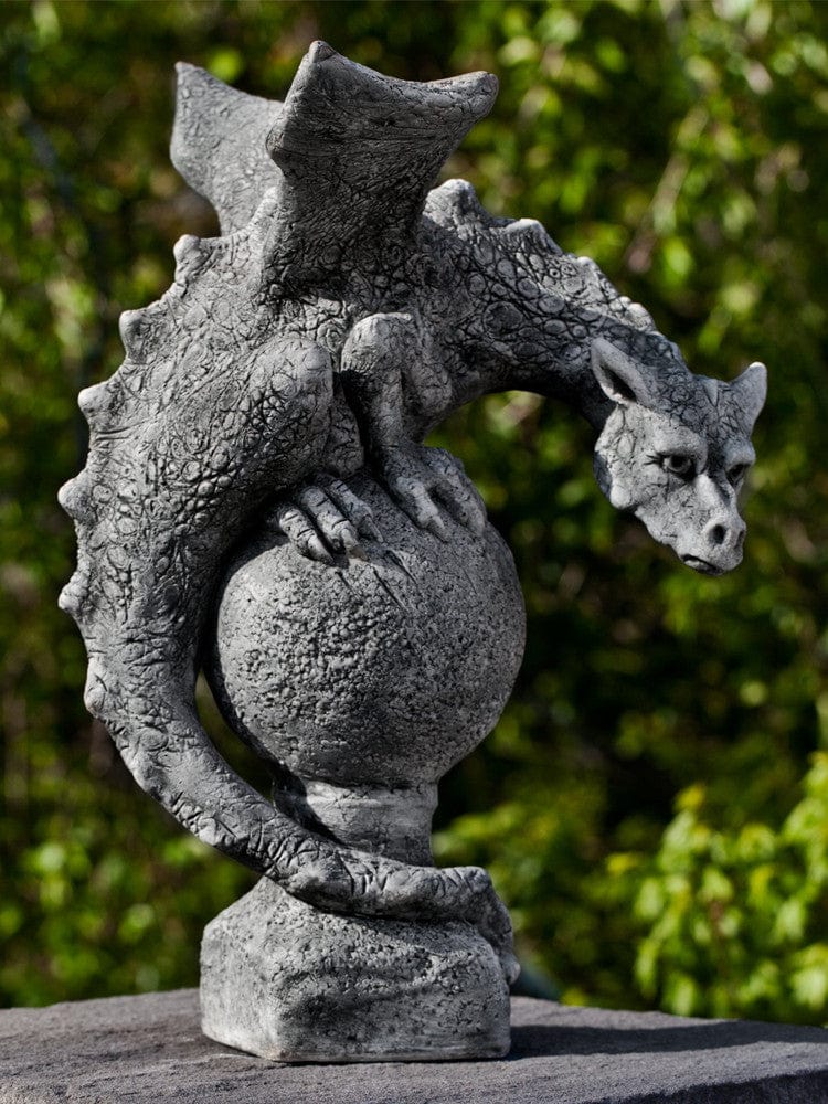 Fiona Winged Dragon Cast Stone Garden Statue - Outdoor Art Pros