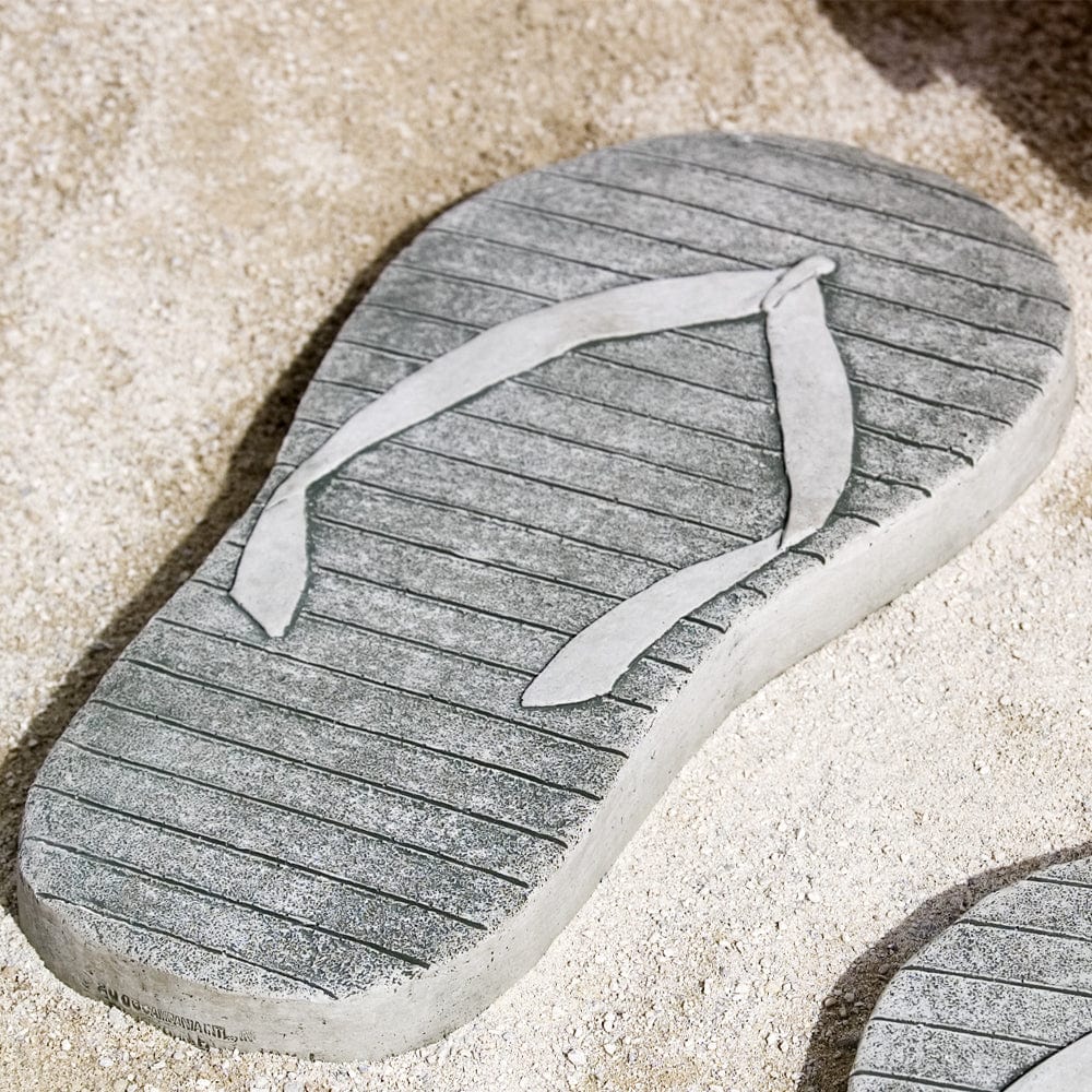 Flip Flop Stepping Stone – Left - Outdoor Art Pros