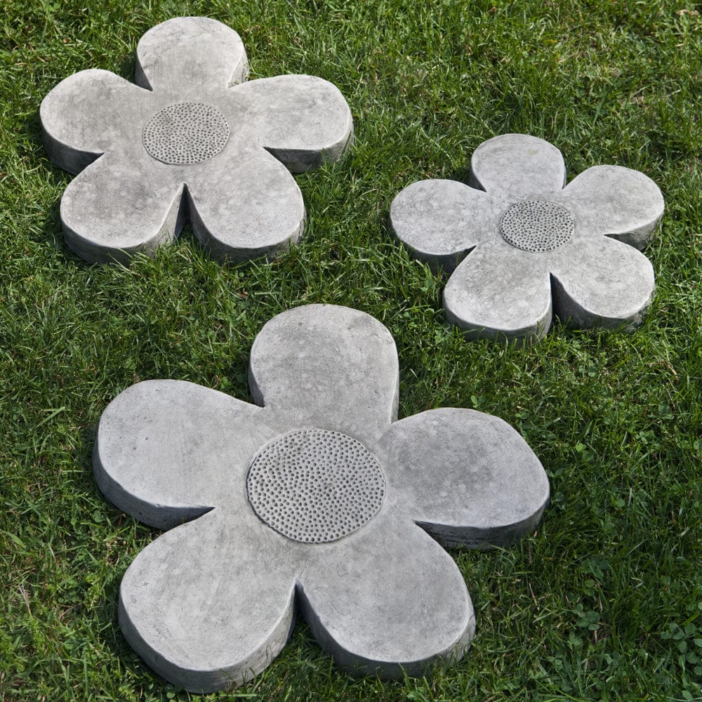 Flower Power Stepping Stone Set of 3 - Outdoor Art Pros