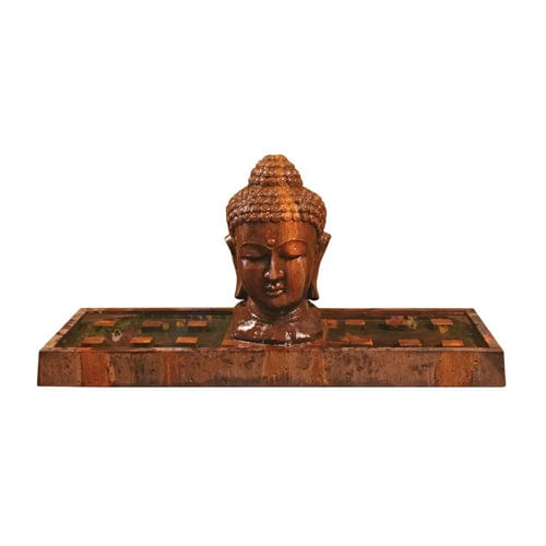 Buddha Head Outdoor Fountain - Large - Fountains - Outdoor Art Pros