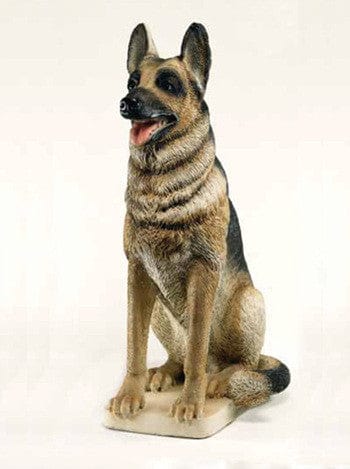 German Shepherd Garden Statue - Statuary - Outdoor Art Pros