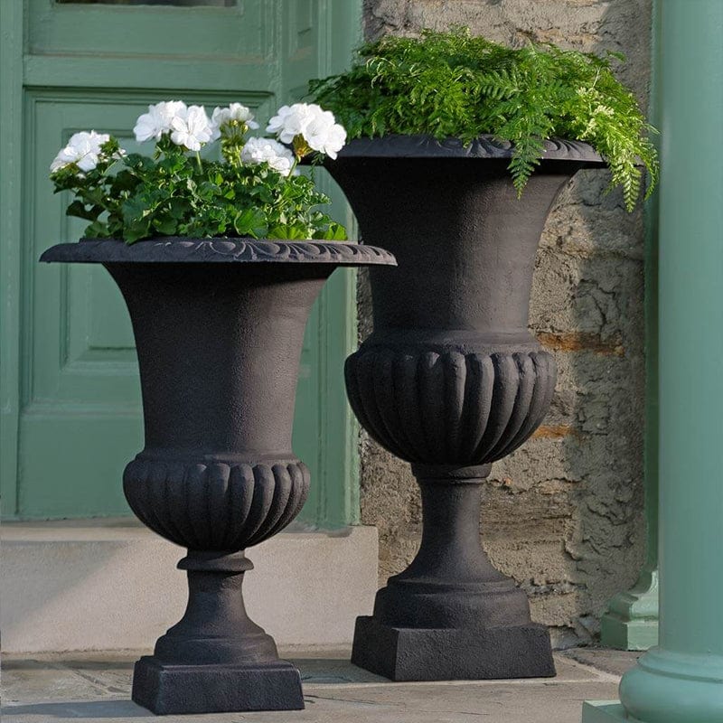 Glasgow Urn Planter in Matte Black - Outdoor Art Pros