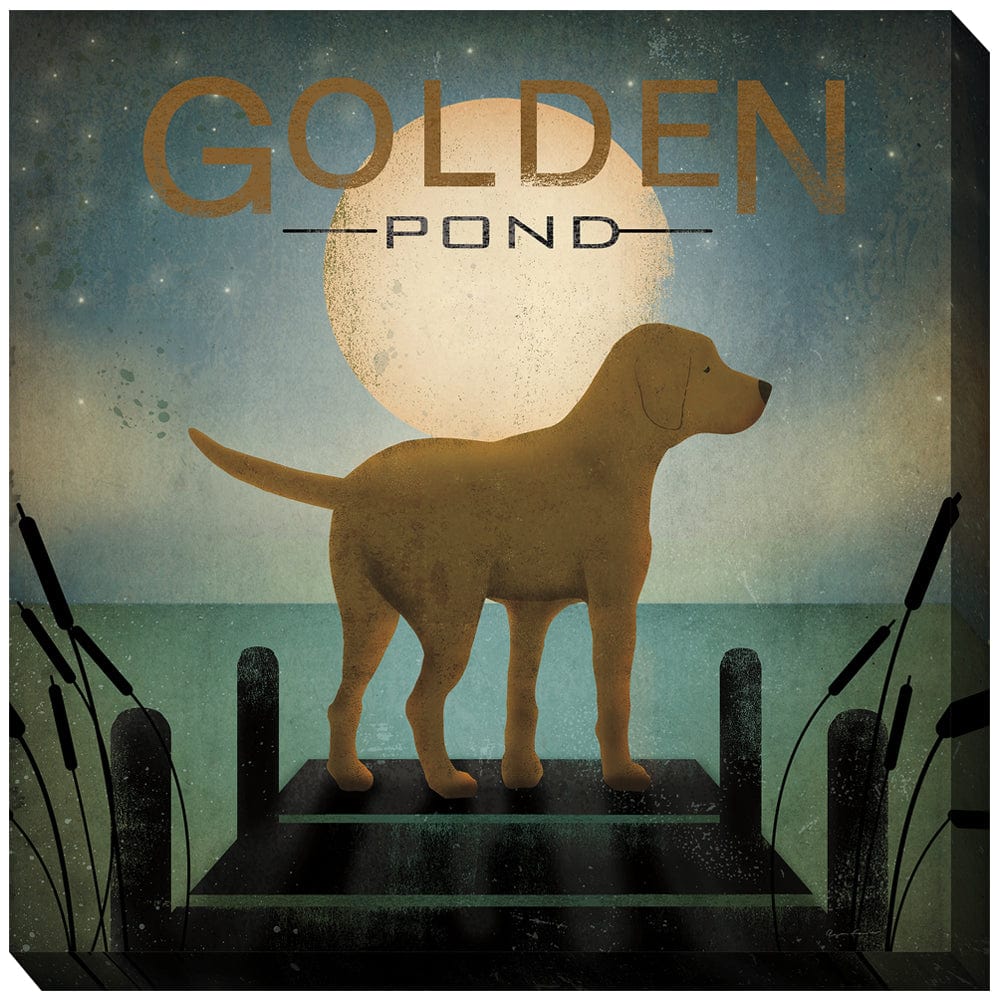 Golden Pond Outdoor Canvas Art - Outdoor Art Pros