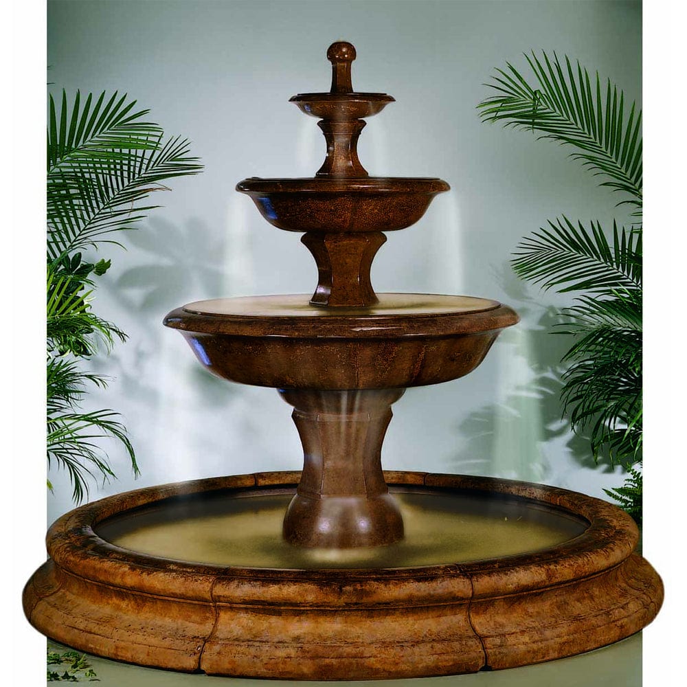 Grande Barrington Fountain in Toscana Pool - Outdoor Art Pros