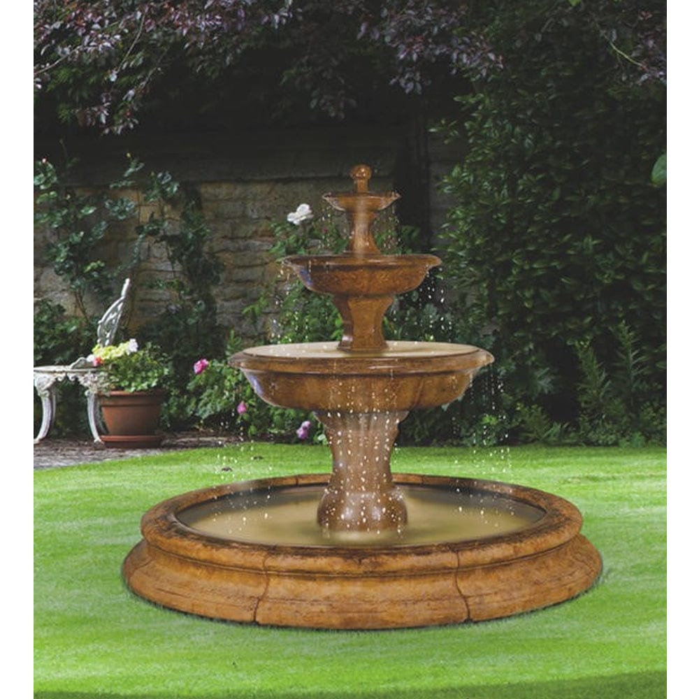 Grande Barrington Fountain in Toscana Pool - Outdoor Art Pros