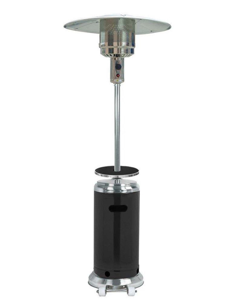 87" Black/Stainless Steel Outdoor Patio Heater - Outdoor Art Pros