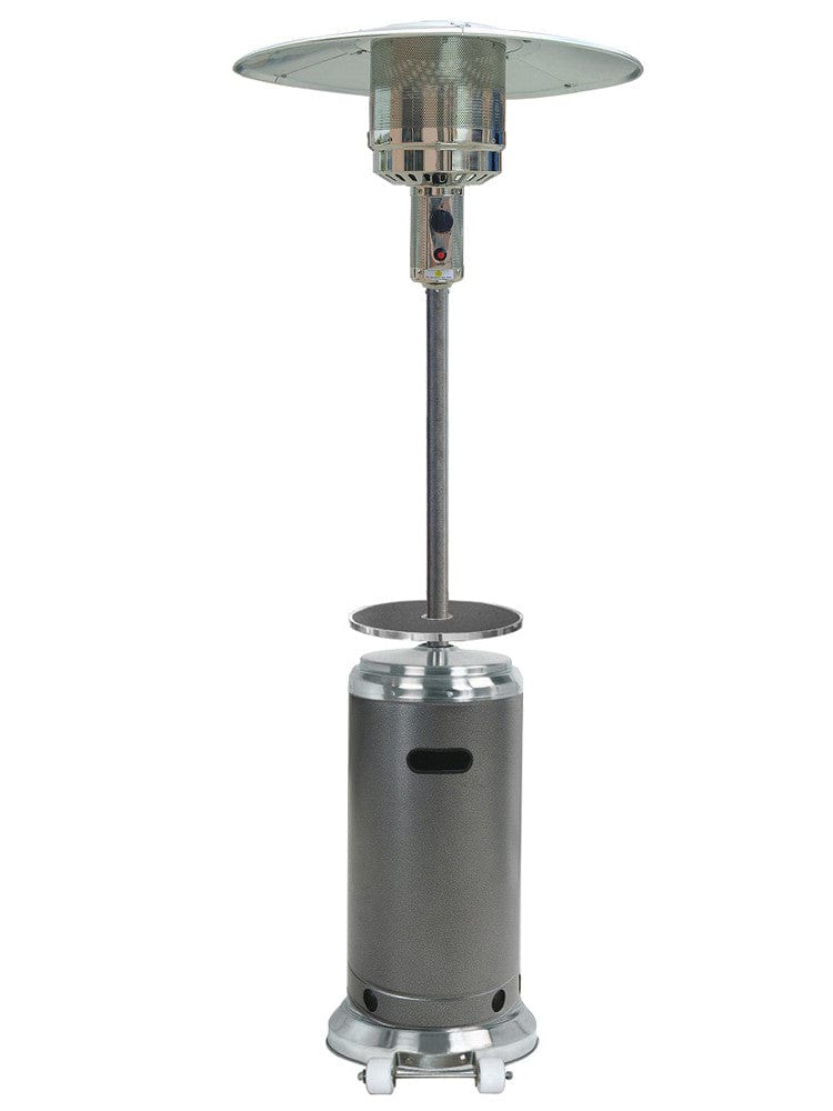 87" Hammered Silver/Stainless Steel Outdoor Patio Heater  - Outdoor Art Pros