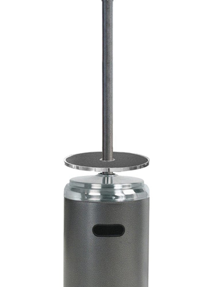 87" Hammered Silver/Stainless Steel Outdoor Patio Heater  - Outdoor Art Pros