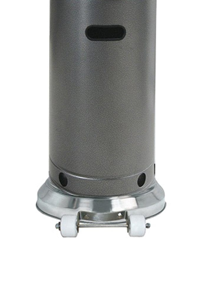 87" Hammered Silver/Stainless Steel Outdoor Patio Heater  - Outdoor Art Pros