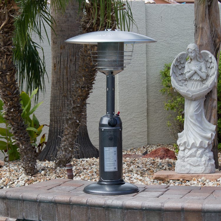 Hammered Silver Tabletop Patio Heater - Outdoor Art Pros