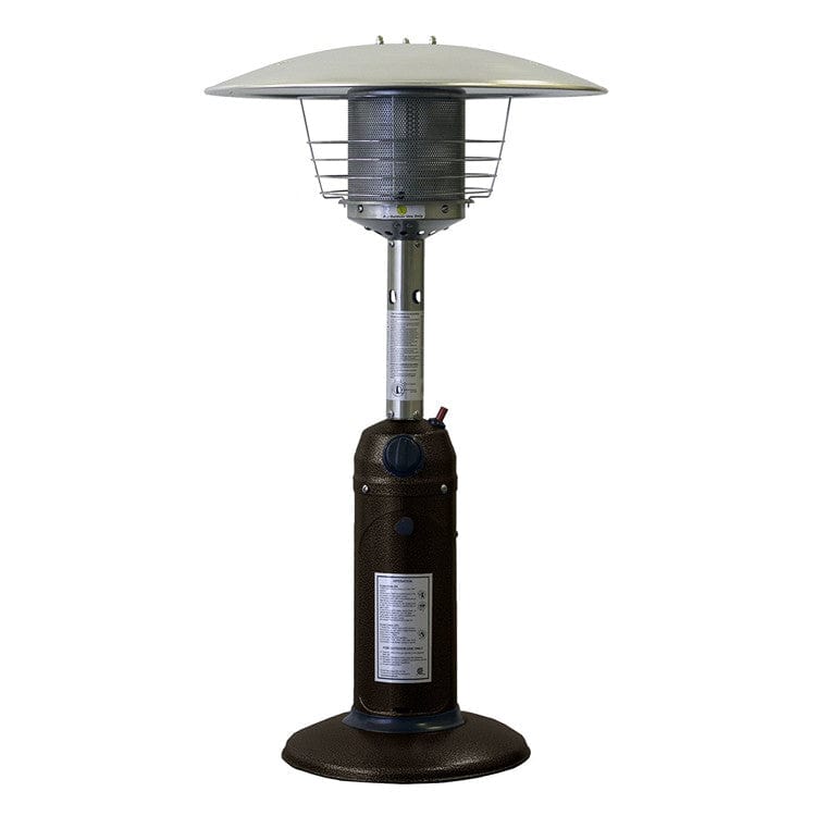 Hammered Bronze Tabletop Patio Heater  - Outdoor Art Pros