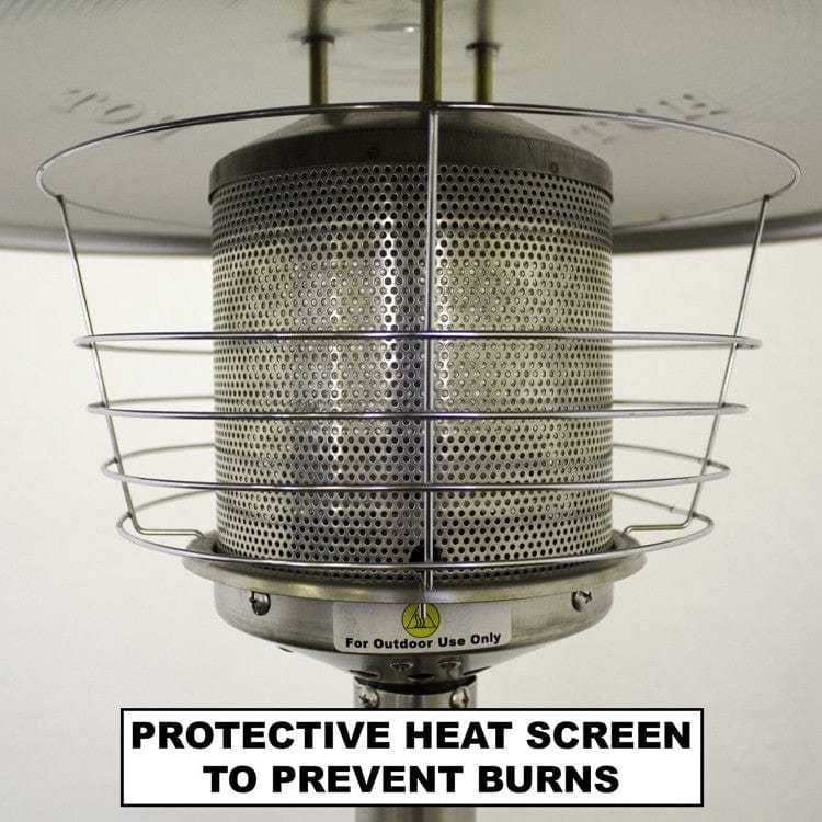 Hammered Silver Tabletop Patio Heater - Outdoor Art Pros