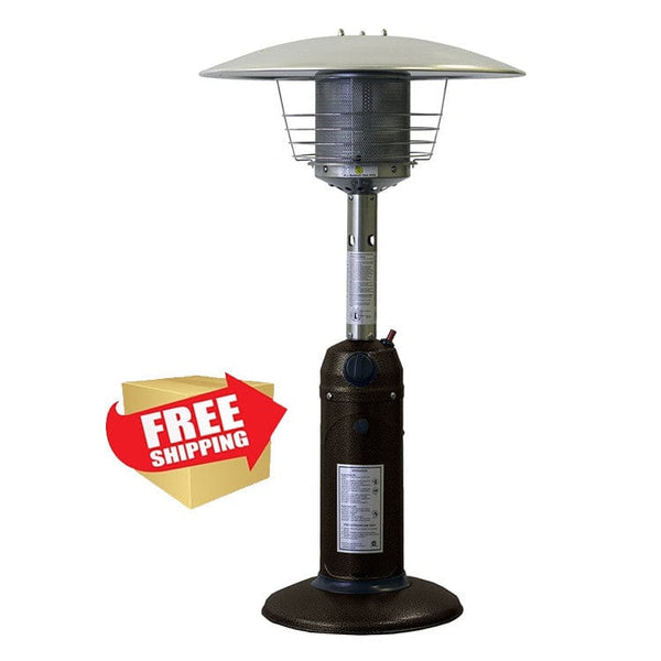 Hammered Bronze Tabletop Patio Heater  - Outdoor Art Pros