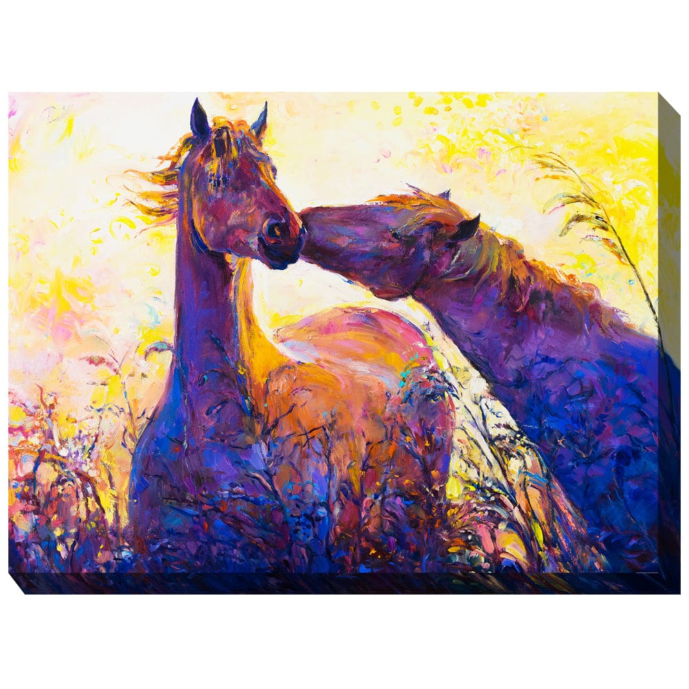 Horse Whispers Outdoor Canvas Art - Outdoor Art Pros