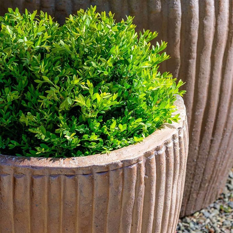 Han Glazed Terra Cotta Planter - Set of 2 - Outdoor Art Pros
