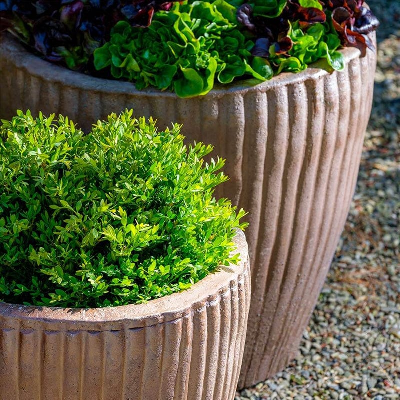 Han Glazed Terra Cotta Planter - Set of 2 - Outdoor Art Pros