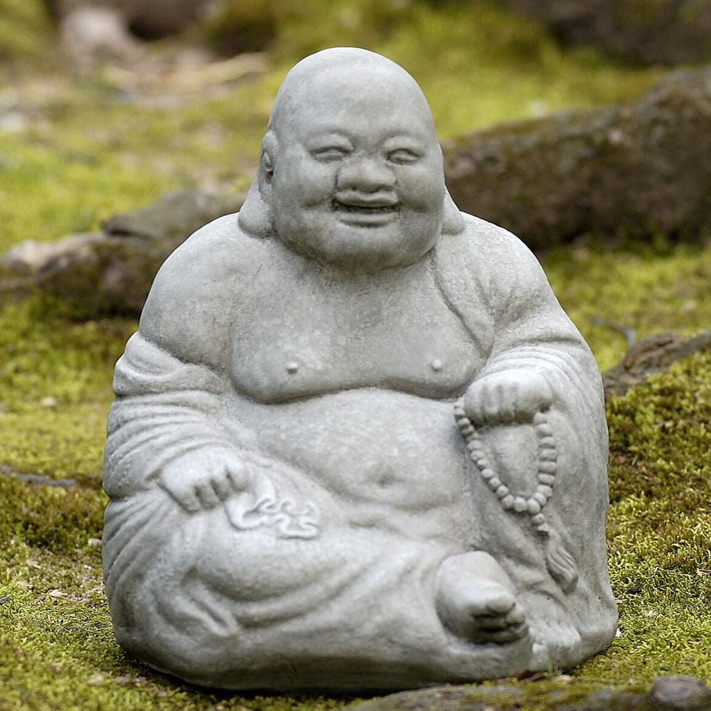 Ho Tai Cast Stone Garden Statue - Outdoor Art Pros