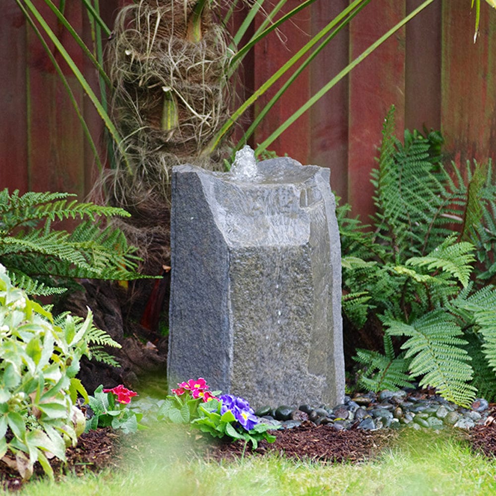 Hollow Springs Garden Rock Fountain - Outdoor Art Pros