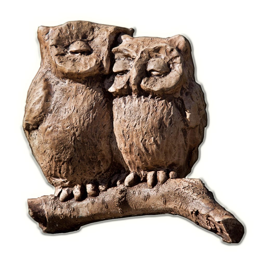Honeymoon Owls Cast Stone Garden Statue - Outdoor Art Pros