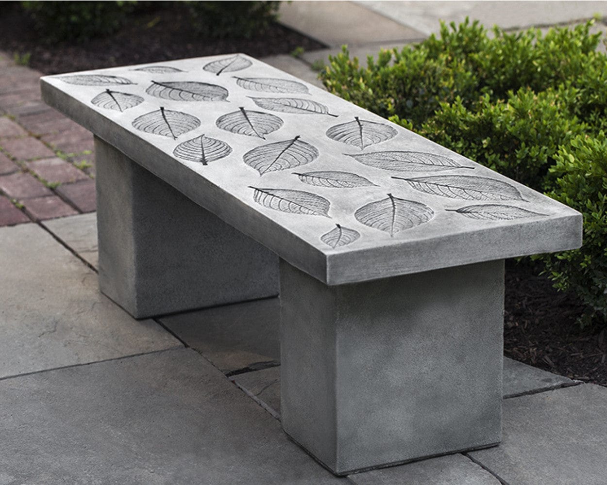 Hydrangea Leaf Garden Bench - Outdoor Art Pros