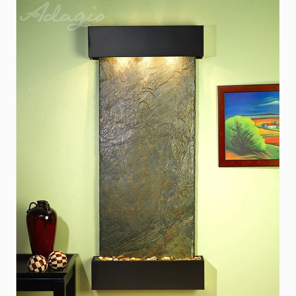 Inspiration_Falls_Green_Slate_with_Blackened_Copper_Trim_and_Square_Corners _ Outdoor Art Pros