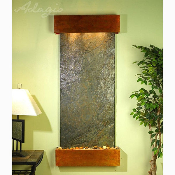 Inspiration_Falls_Green_Slate_with_Rustic_Copper_Trim_and_Square_Corners _ Outdoor Art Pros