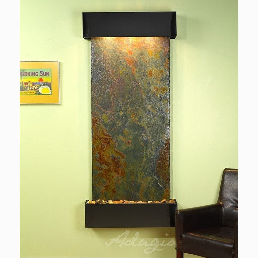 Inspiration_Falls_Rajah_Slate_with_Blackened_Copper_Trim_and_Square_Corners - Outdoor Art Pros