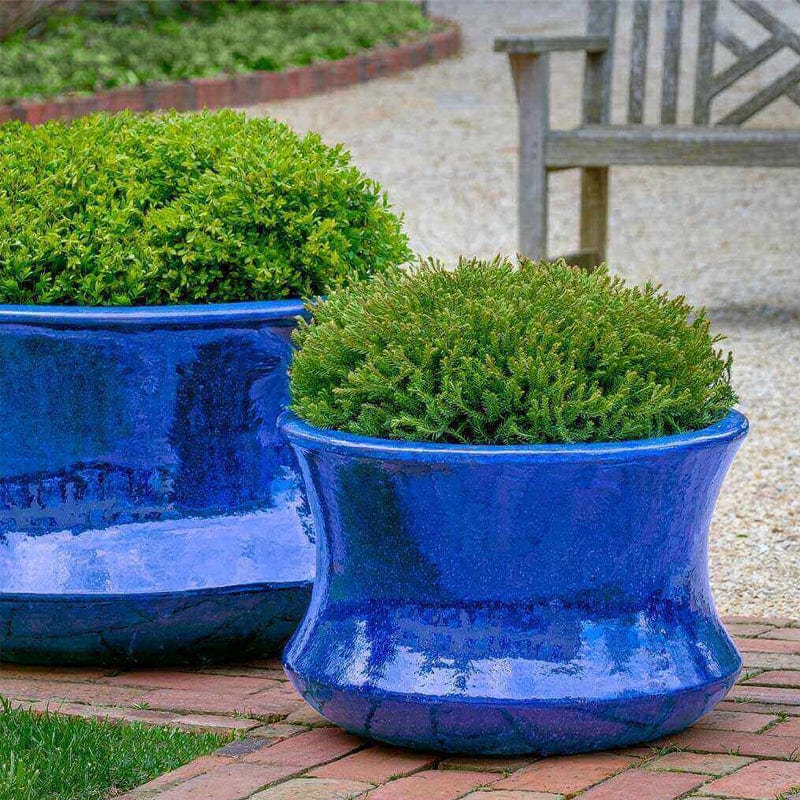 Jura Planter Set of 2 in Riviera Blue - Outdoor Art Pros