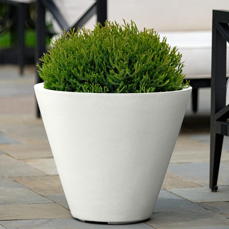 Laghetto Tall Cone Planter Chalk Lite® - Outdoor Art Pros