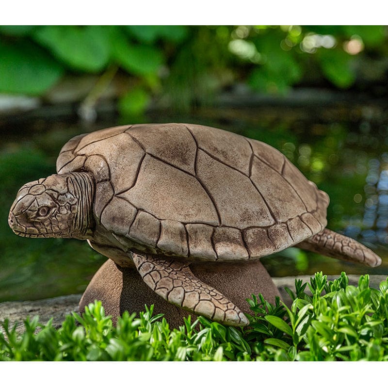 Large Sea Turtle Garden Statue - Outdoor Art Pros